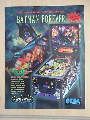 Batman Forever Pinball Machine Flyer D • $10.88