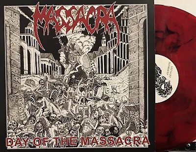 Massacra - Day Of The Massacra LP 2023 Osmose – OPLP476 [Red Marble] NEW *FR • $37.95