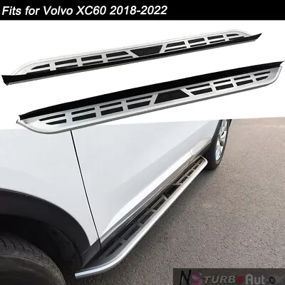 2Pcs Fits For Volvo XC60 2018-2024 Fixed Side Step Running Board Nerf Bar • $309