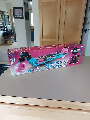 New Madd Gear Light-Up Rize 100Mm Folding Scooter - Blue/Pink - Great For Age 3+ • $36