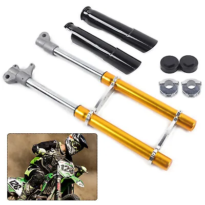 2 Stroke Mini Front Fork Shocker 49cc Dirt Pit Bike Triple Tree Clamp Inverted • $34.20