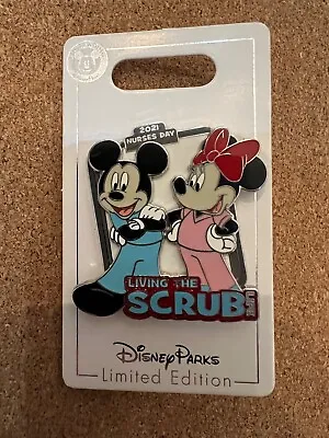 Disney Pin Nurses' Day 2021 Mickey And Minnie Mouse Living The Scrub Life LE • $49.99