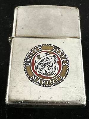 1993 Zippo Lighter / United States Marines Bulldog - • $9.99