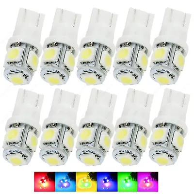 10 X White 5SMD LED Dome Map Wedge RV Light Bulbs 168 194 T10 W5W 2821 921 +TOOL • $8.99
