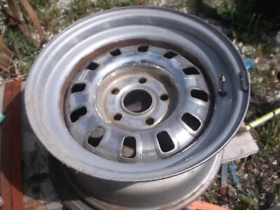 VINTAGE  15x8   FORD 4 1/2 MOPAR STEEL WHEEL NO 1 • $75