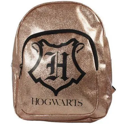£15.99 • Buy Harry Potter Children's Novelty Gold Glitter School Bag Rucksack Backpack Gift