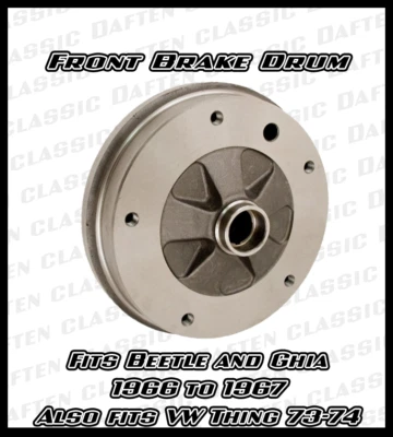 $107.57 • Buy VW Bug Brake Drum Volkswagen Beetle Ghia Thing 131405615A