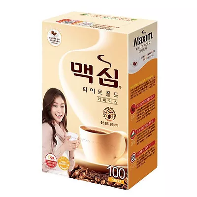 Korea Maxim 3 In 1 Instant Mix Coffee White Gold Skimmed Milk Coffee 100 Sticks • $75.15