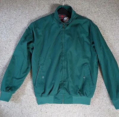 Vintage Harrington Bomber Jacket Size M Green Mod Retro Tartan Lining  • £16.50