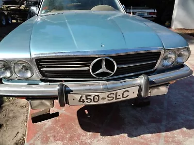 EURO Mercedes R107 450SL SLC Early Front Bumper W/Bumperetts VERY NICE CHROME • $1400