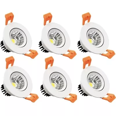 2 Inch LED Downlight 3W Recessed Lighting COB Dimmable 5000K Daylight White • $39.99