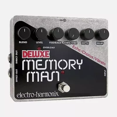 Electro-Harmonix Deluxe Memory Man Tempo Analog Delay Guitar Effect Pedal • $250.90