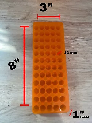 Centrifuge Tube Rack Storage Transport Organizer Stand 60 Vials 12 Mm Diameter • $12.95