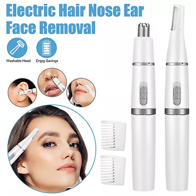 Electric Nose Ear Face Neck Eyebrow Hair Trimmer Mustache Beard Shaver Clipper • $9.98