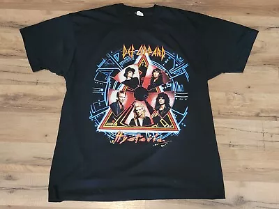 Vintage Def Leppard Hysteria Dated 1988 Tour T Shirt Screen Stars XL • $79.95