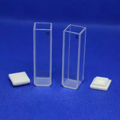 LAB4US Fluorescence Glass Cuvette (2Pcs) Fluorescence Cuvettes For Spectrophotom • $55.99