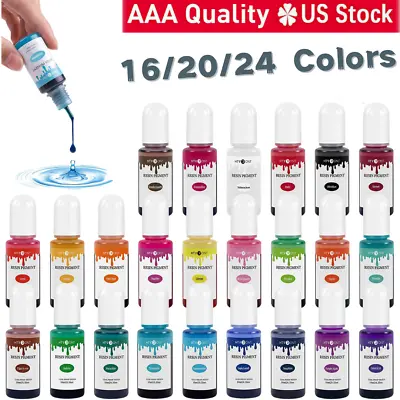 Epoxy Resin Pigment Liquid-16/20/24 Colors Translucent Non-Toxic Epoxy Resin Dye • $18.90