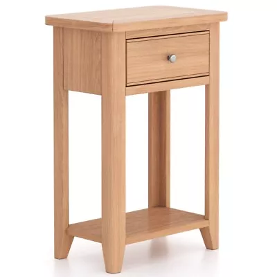 Arlo Natual Oak Telephone Table • £149