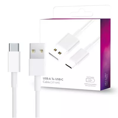 $7.10 • Buy Short USB A To USB C Cable 15CM HQ