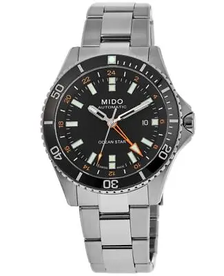 New Mido Ocean Star GMT Black Dial Steel Men's Watch M026.629.11.051.01 • $1179