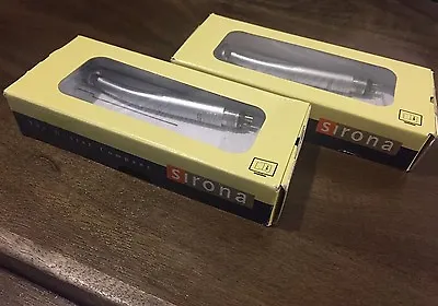 2x Sirona T3 Racer Dental High Speed Handpiece LED Fiber Optic Standard Push 4H • $165.75