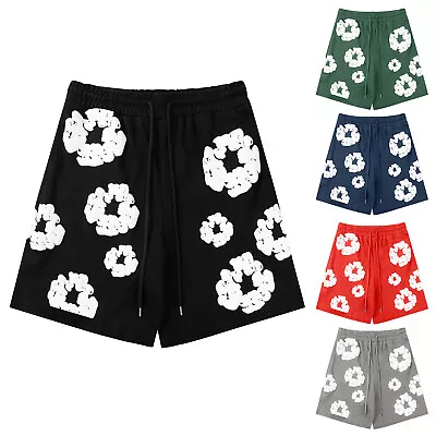 Women's Men's Casual Printed Shorts Street Fashion Trend Short Pants With Pocket • $19.24
