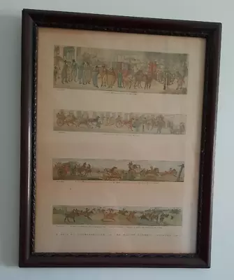 Henry Alken Lithograph A Trip To Leicestershire Or The Melton Mowbray Panorama • £50