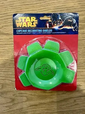 STAR WARS Cake Decorating Cupcake Decorating Shields Yoda R2-D2 C3PO Darth Vader • £5