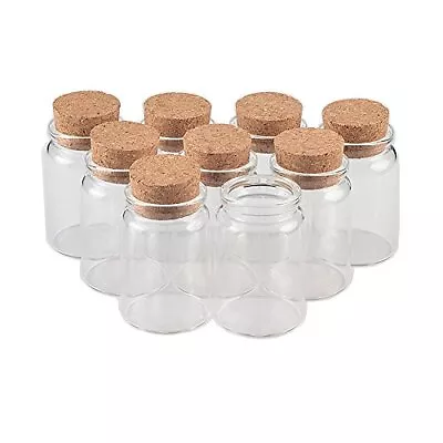 80ml Glass Bottles With Cork Small Transparent Mini Empty Glass Vials Jars Conta • $20.24