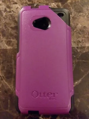 NEW Otterbox HTC One M7 Black/Purple Commuter Series Case Smart Phone Protection • $7