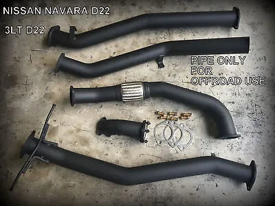 3  Exhaust Inc Dump Pipe For Nissan Navara D22 3.0L Turbo Diesel - FREE SHIPPING • $785