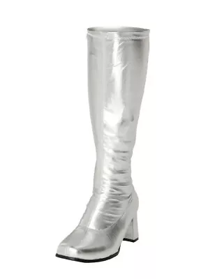 Women's Fancy Dress Sexy Go Go Knee High Boots Cool GoG0 60's 70s Party Size UK3 • £18.99