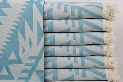 40x75 Inches Bridesmaid Gifts Bachelorette Towel Petrol Blue Towel Geometric • $11.50