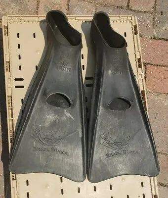 Vintage Voit AMF Swim Fins Black Size Medium Large Skin Diver Diving Scuba • $19.95