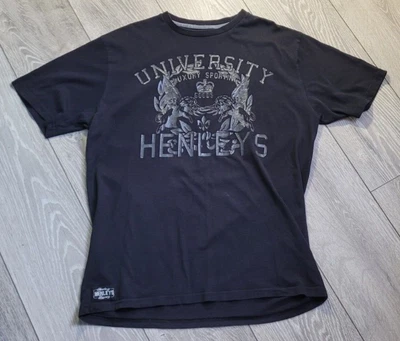 £14.99 • Buy Men's Henleys T-Shirt, Black, Embroidered, Size 5 (UK Size XL), UK Seller