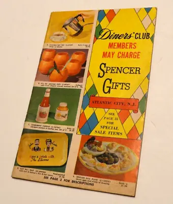 Vintage Catalog: Diners' Club 1962 SPENCER GIFTS 48 Pages Light Wear. • $35.36