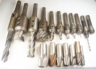 R8 Tool Holder Lot End Mill Drill Slit Saw Chuck Arbors W/End Mills/Drills • $145