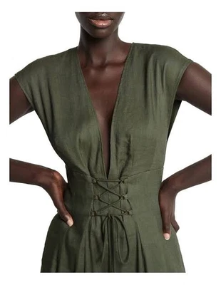 $69.99 • Buy Sass & Bide Folded Plains Jumpsuit Moss Size 38-8 NWT