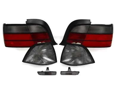 6PCS DEPO Smoke Tail+Corner+Side Marker Lights For 1997-1998 BMW E36 4D Sedan • $146.97