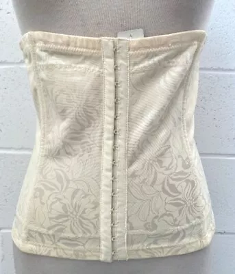 Vintage 80s/90s Flexees Womens XL Damask Waist Shaper Shapewear Corset Girdle • $12.47