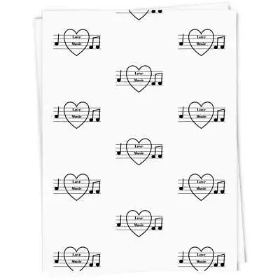 'Love Music 2' Gift Wrap / Wrapping Paper / Gift Tags (GI038019) • £3.99