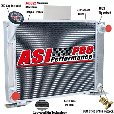 $169 • Buy 3-ROW Aluminum Radiator For 1982-1994 1993 1991 1989 Ford Ranger V8 Engine Swap