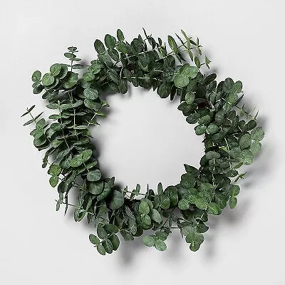 24  Faux Eucalyptus Wreath - Hearth & Hand With Magnolia • $20.99