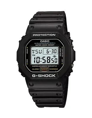 CASIO DW5600E-1V Mens Classic GSHOCK Black Resin Digital Chronograph Sport Watch • $47.49