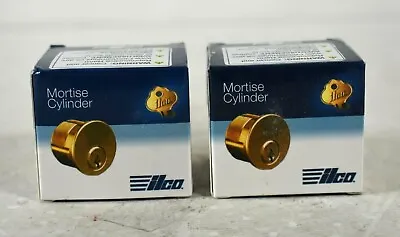 Lot Of 2 ILCO Unican 7185SC1-26D-KD Brass Mortise Lock Cylinder 1-1/8  • $23.99
