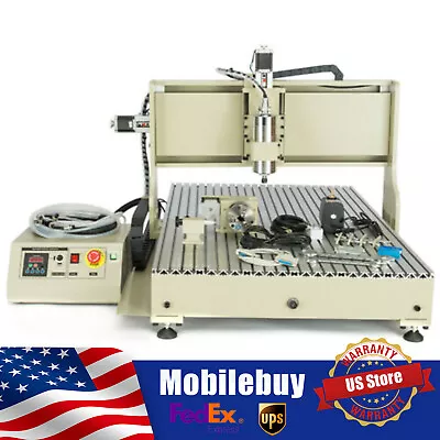 3 Axis/4 Axis 6040/6090 CNC Router Milling Machine Engraving Engraver 1500W USB • $1199