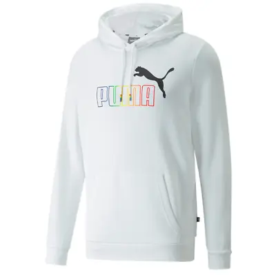 $44.95 • Buy PUMA Rainbow Logo Men's White Hoodie Size Large