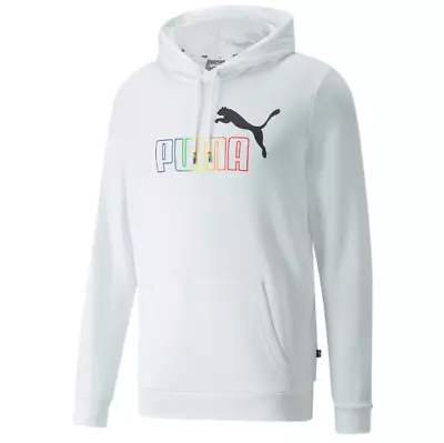 $44.95 • Buy PUMA Rainbow Logo Men's White Hoodie Size Large