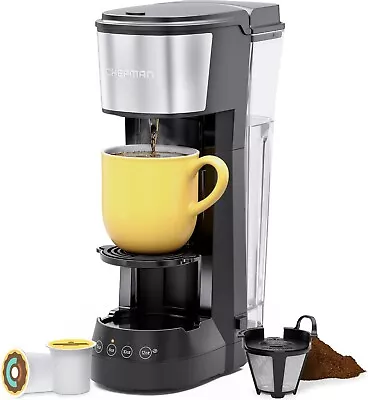 Chefman INSTACOFFEE MAX+ Pod & Coffee Ground Brewer With Lift & Water Reservoir • $42.99