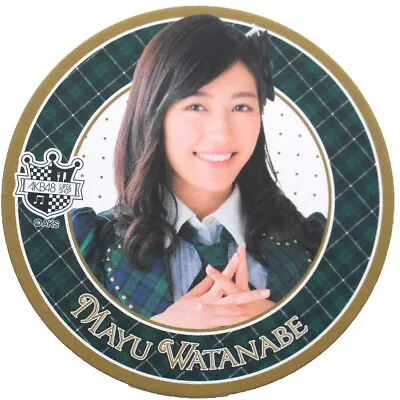 AKB48 CAFE & SHOP Mayu Watanabe 2016 Paper Coaster • $5.55